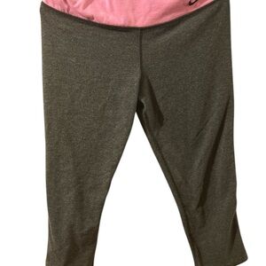 Nike Kids Pink and Gray Leggings